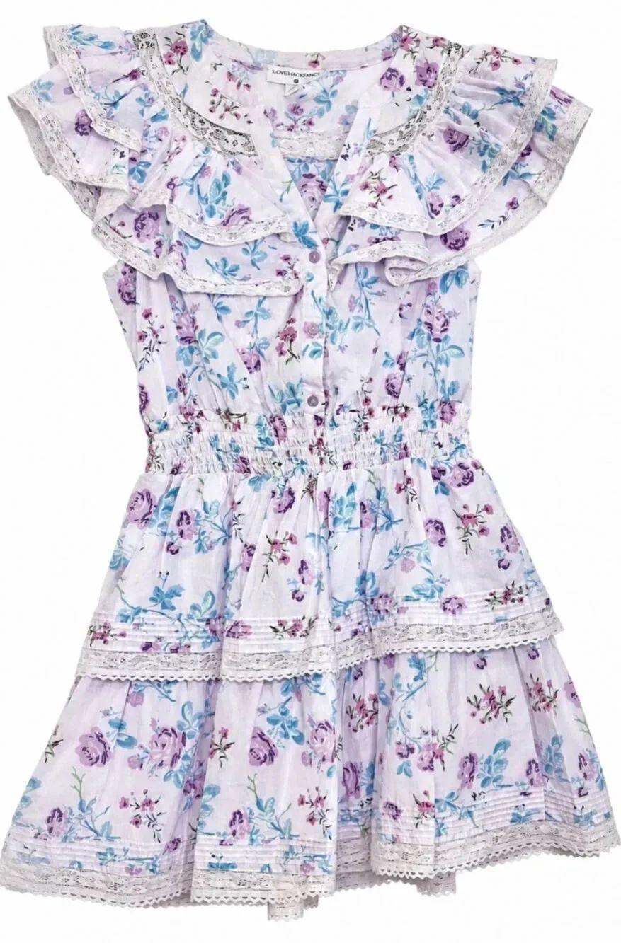 Loveshackfancy target womens xsmall dress ruffle mini dainty feminine tiered